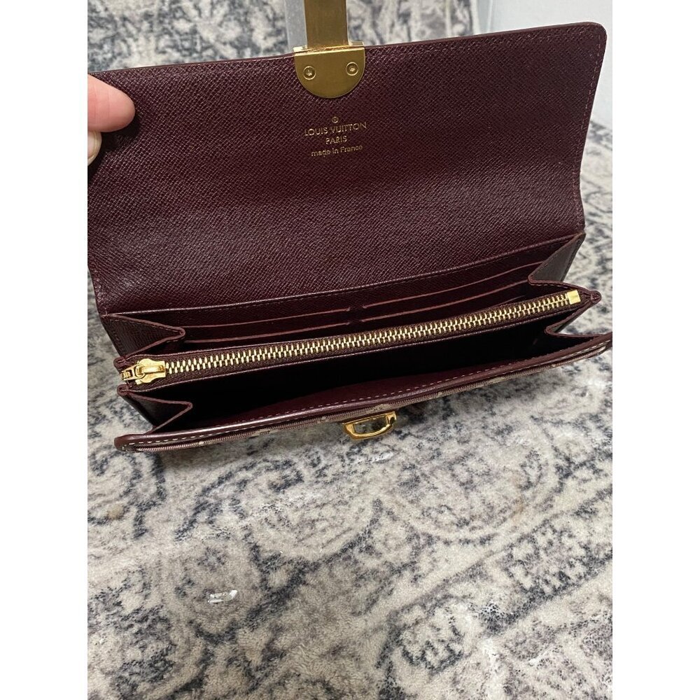Louis Vuitton Sepia Monogram Idylle Canvas Sarah Wallet with Chain Strap - Picture 8 of 11